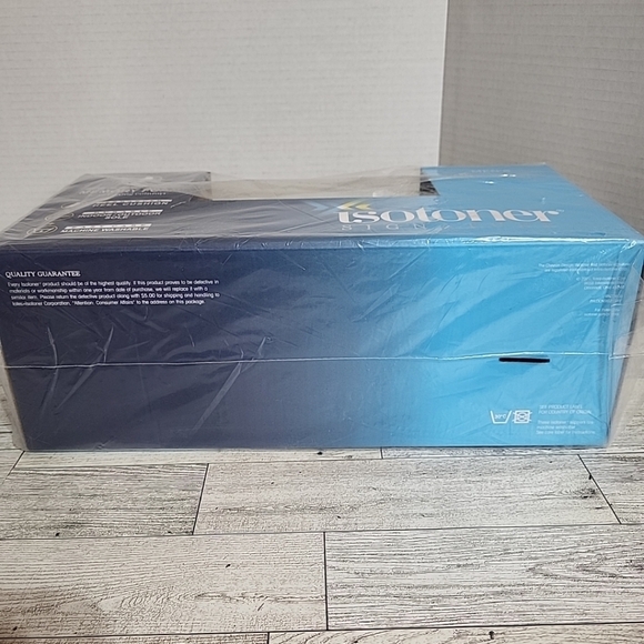 Isotoner Mens M 8-9 Corduroy Hoodback Slippers Pebble Memory Foam Inside Outdoor - Picture 5 of 7